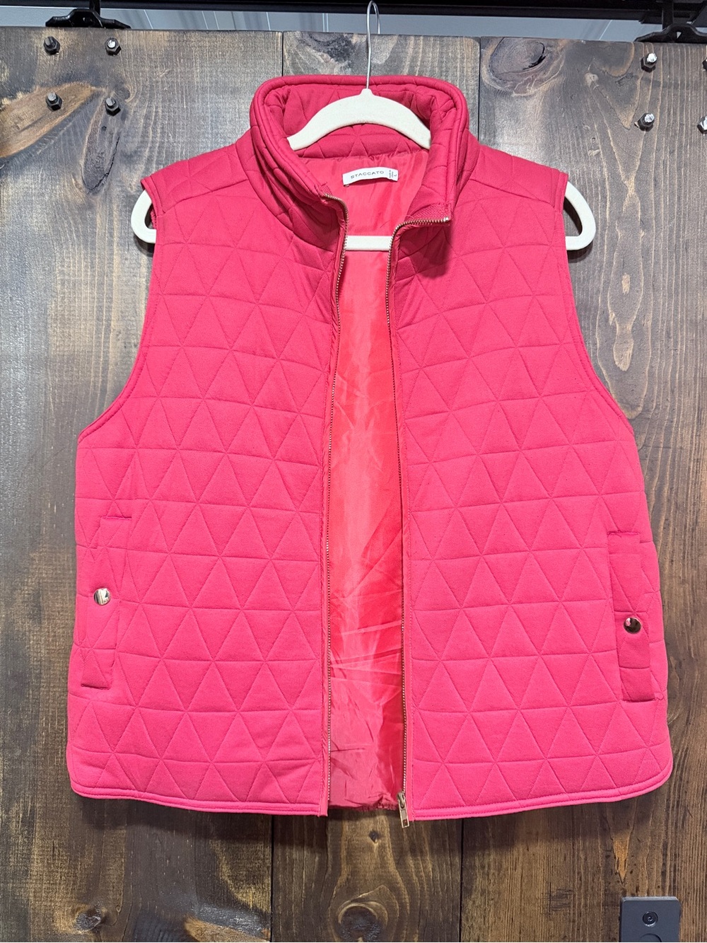 Quilted Red Vest